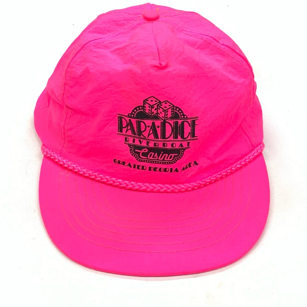 Vintage Paradise Riverboat Casino Peoria Neon Hat